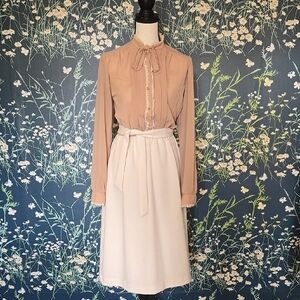 Vtg 70s Professional Polyester Dress